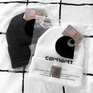 NWT Black and White Carhartt Beanie Bundle